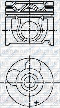 YENMAK 31-03537-000 Piston+Segman Std.Starex Crdi-Sorento-140 D4cb  91mm  ####